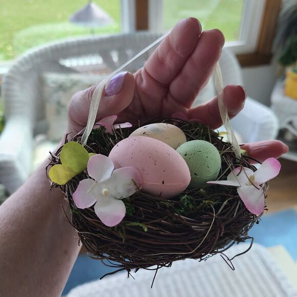 Set of Three Hobby Lobby Reversible Happy Easter Bunny Placemats w/ Bird Nest - Picture 7 of 9